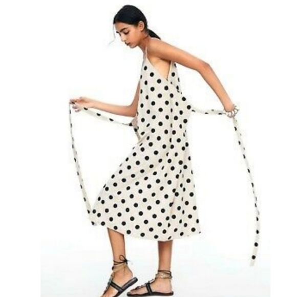 Zara Polka Dot Versatile Midi Dress - Picture 2 of 10